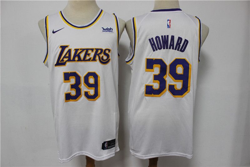 Men Los Angeles Lakers #39 Howard White Game Nike 2021 NBA Jerseys->boston red sox->MLB Jersey